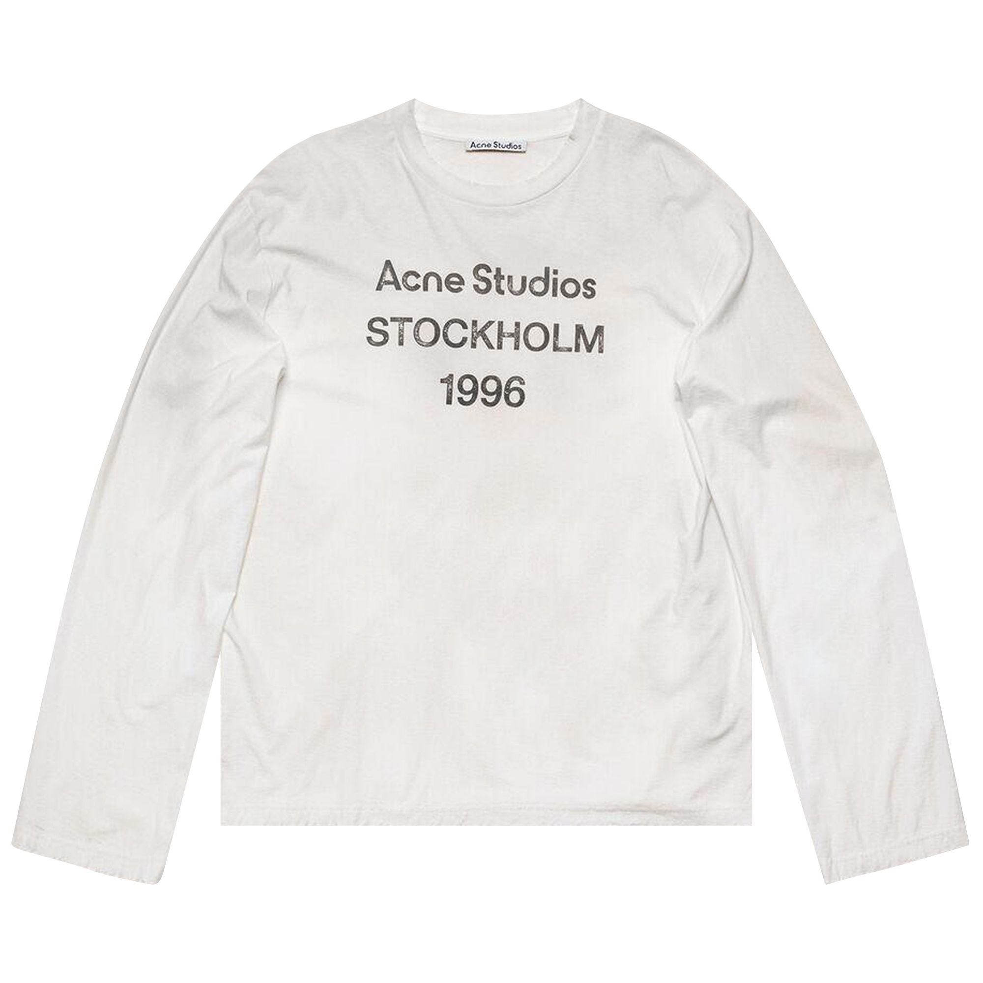 Pre-owned Acne Studios Logo 1996 Long-sleeve T-shirt 'white' | Men's Size Xl