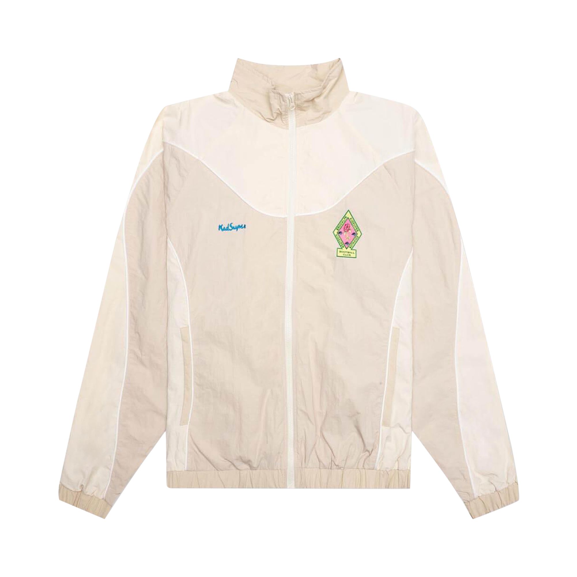 KidSuper Brooklyn Botanics Tracksuit Top 'Cream' | White | Men's Size 2XL