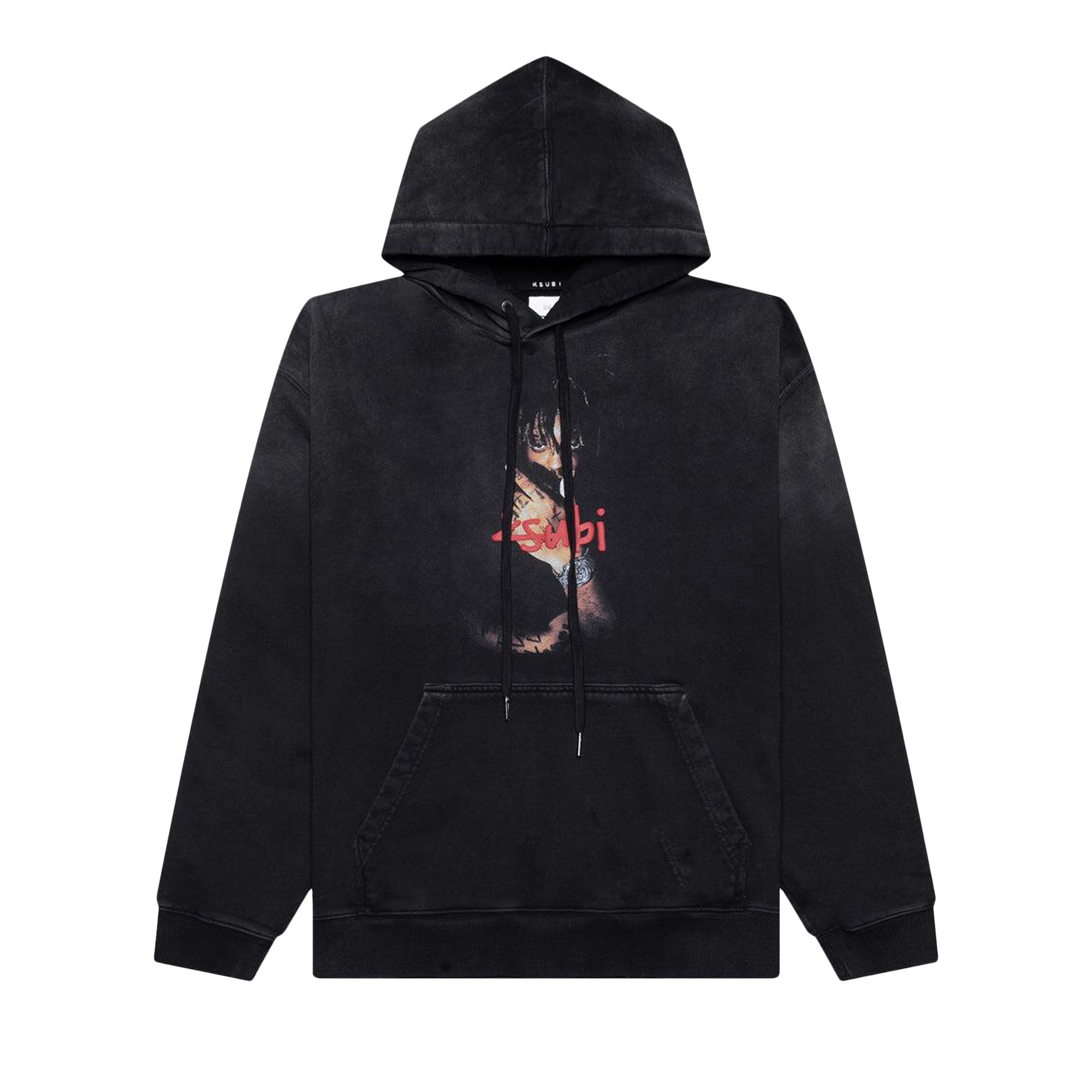 Pre-owned Ksubi X Juice Wrld 999 Biggie Hoodie 'jet Black Fade' | Men's Size S