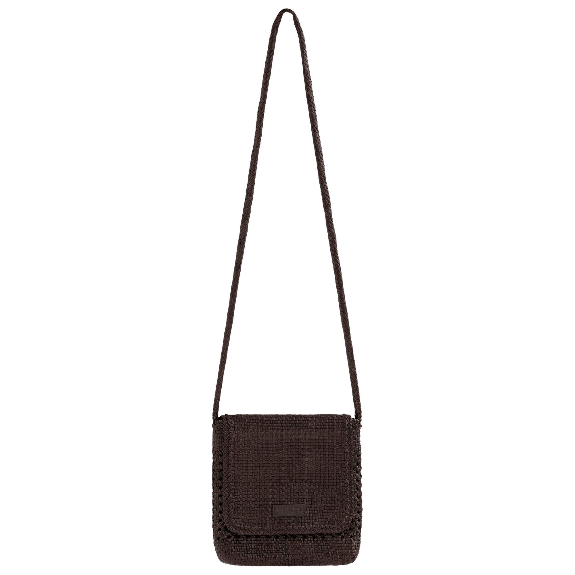 Pre-owned Aimé Leon Dore Woven Leather Shoulder Bag 'brown' | Men's Size Onesize