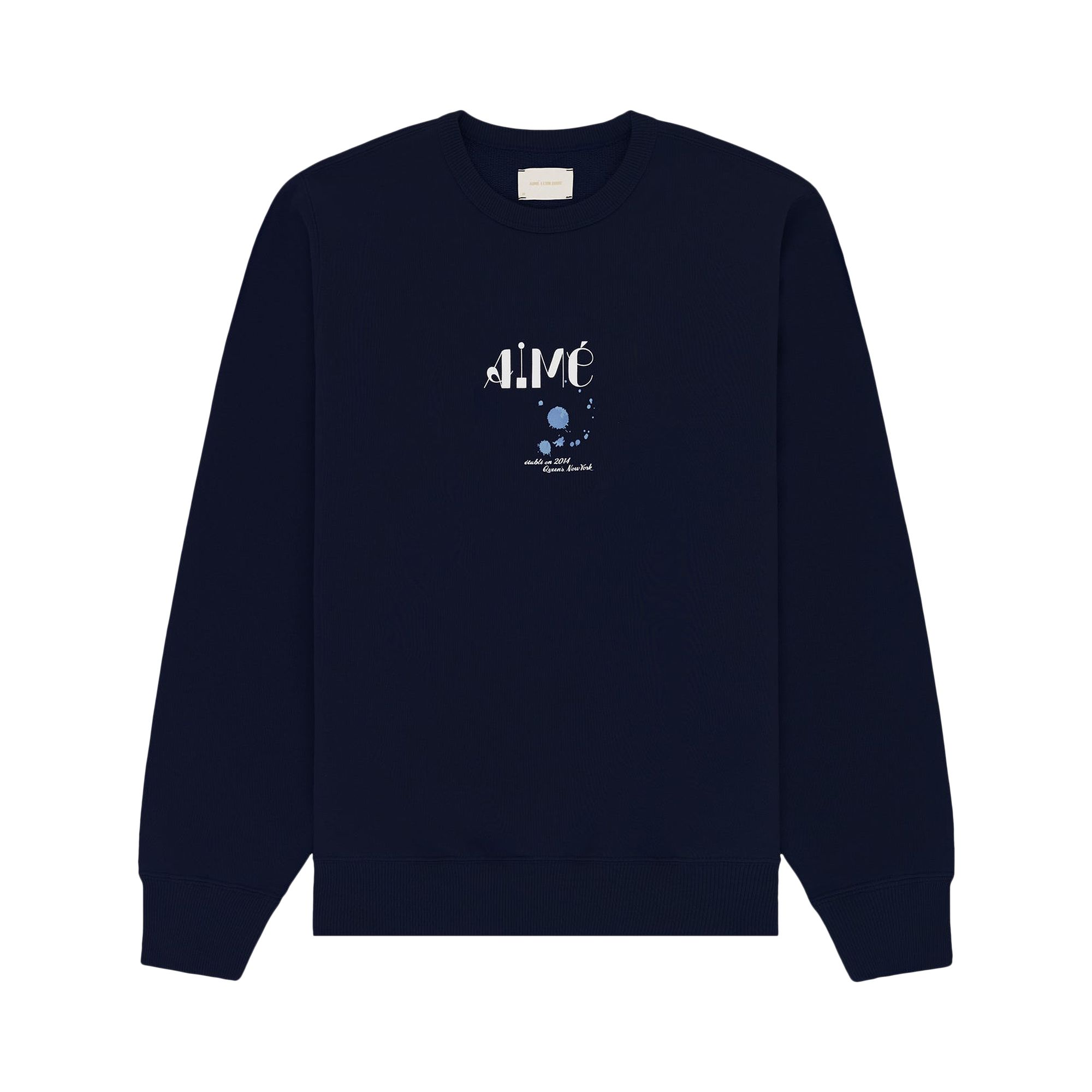 Pre-owned Aimé Leon Dore Studio Crewneck Sweatshirt 'navy Blazer' | Blue | Men's Size Xxl