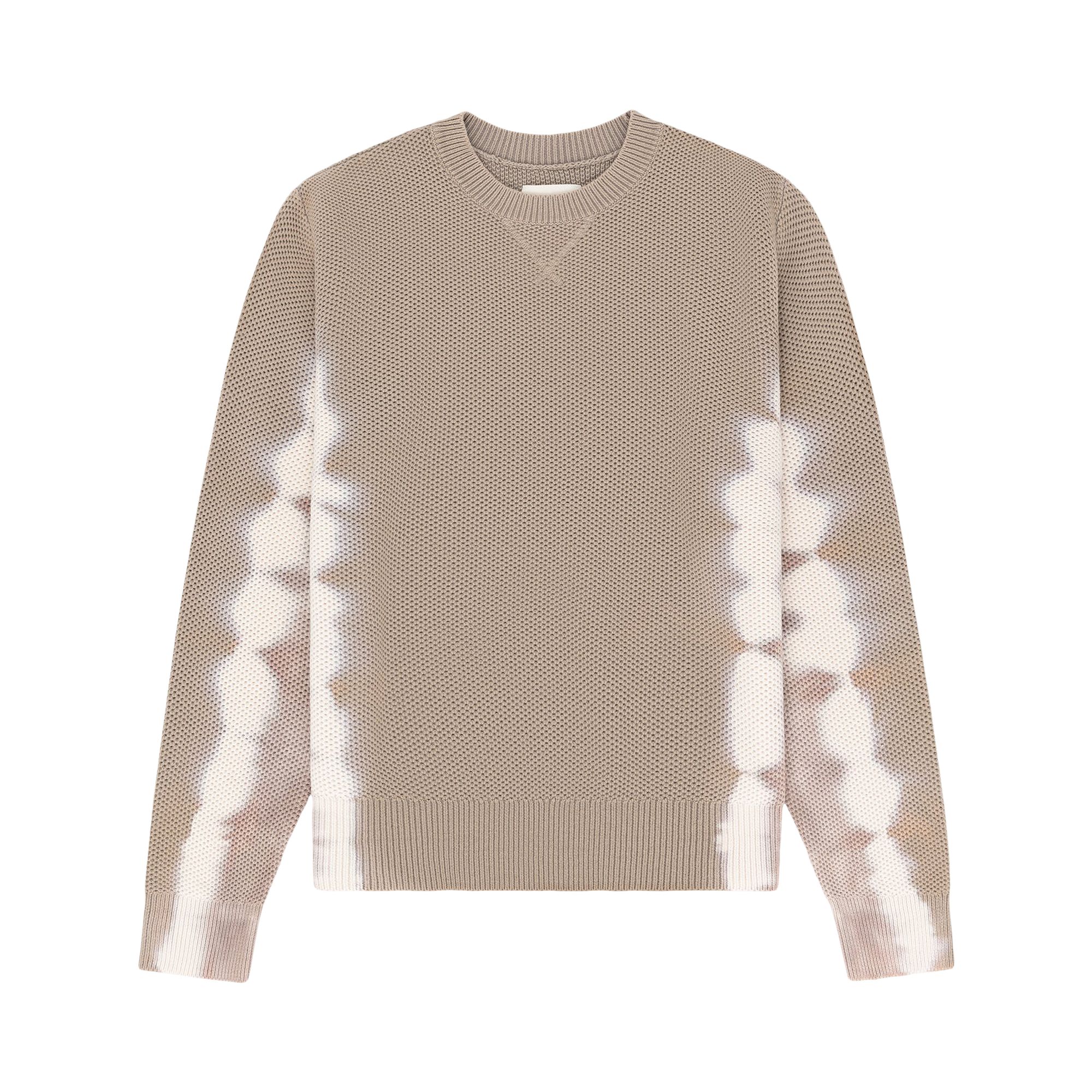 Pre-owned Aimé Leon Dore Tie Dyed Crewneck Sweater 'beige' | Tan | Men's Size Xl