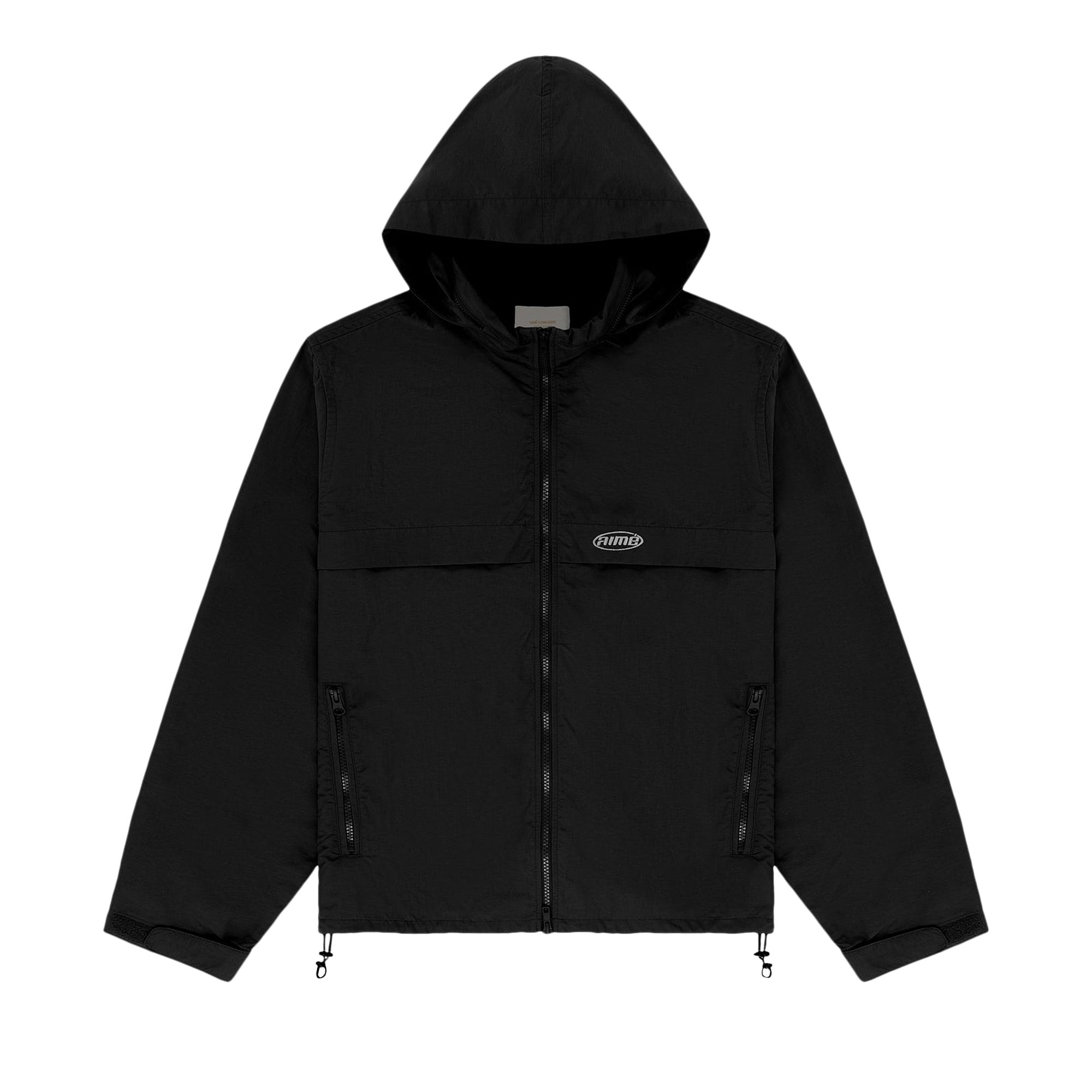 Pre-owned Aimé Leon Dore Sport Logo Windbreaker 'jet Black' | Men's Size Xl