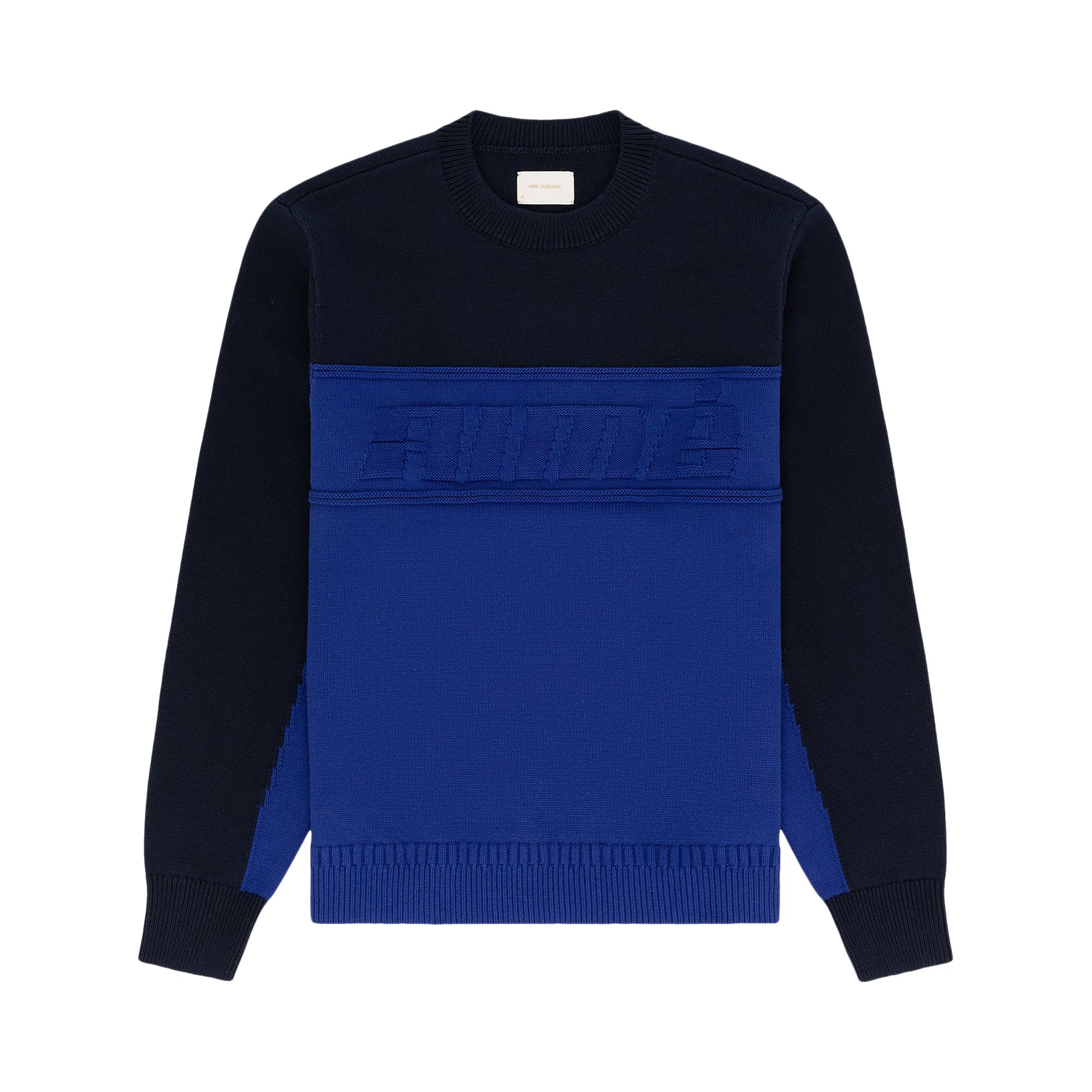 Pre-owned Aimé Leon Dore Sport Logo Crewneck Sweater 'royal Blue' | Men's Size Xl