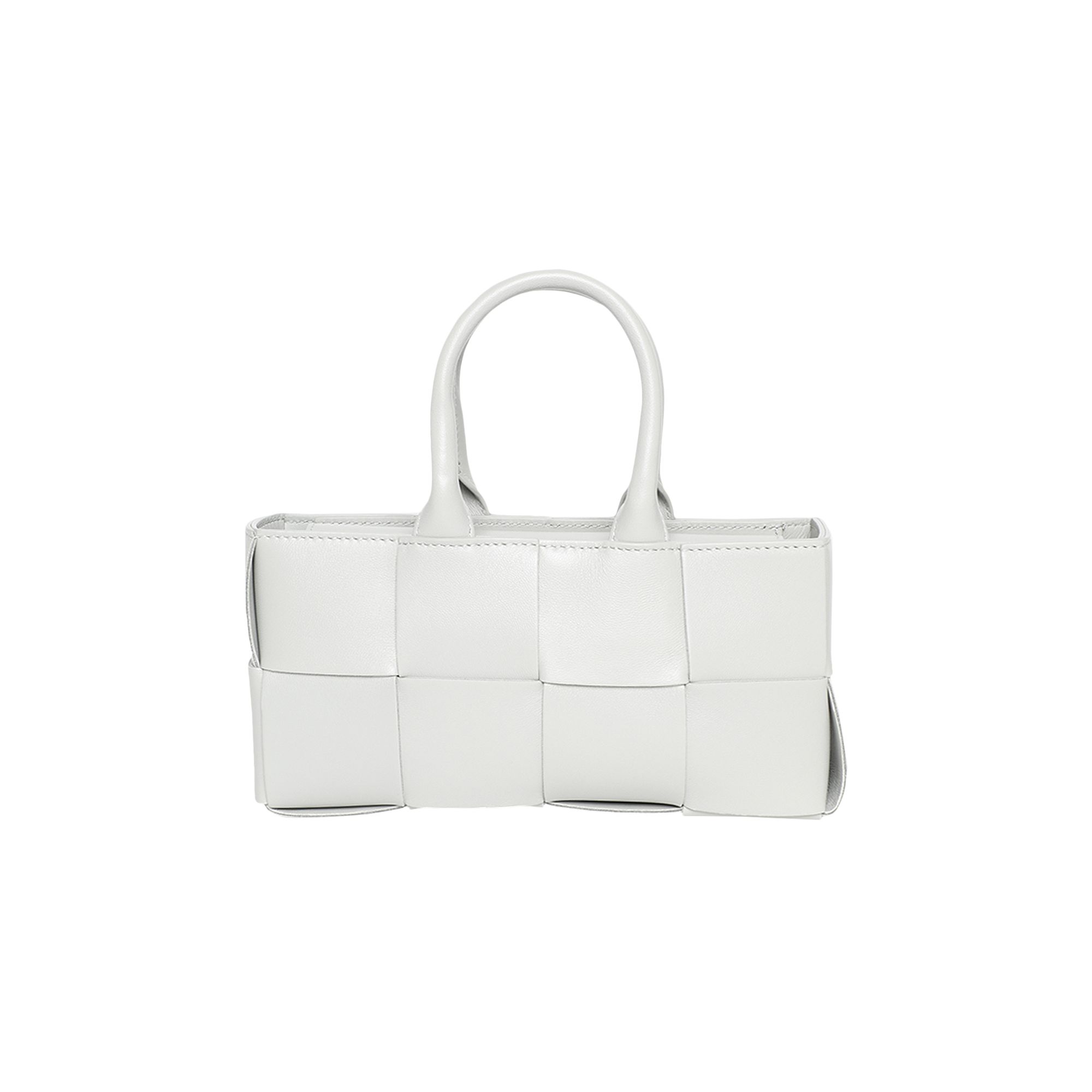 Pre-owned Bottega Veneta Arco Lambskin Mini Tote Bag 'agate Grey/gold' | Women's Size Onesize