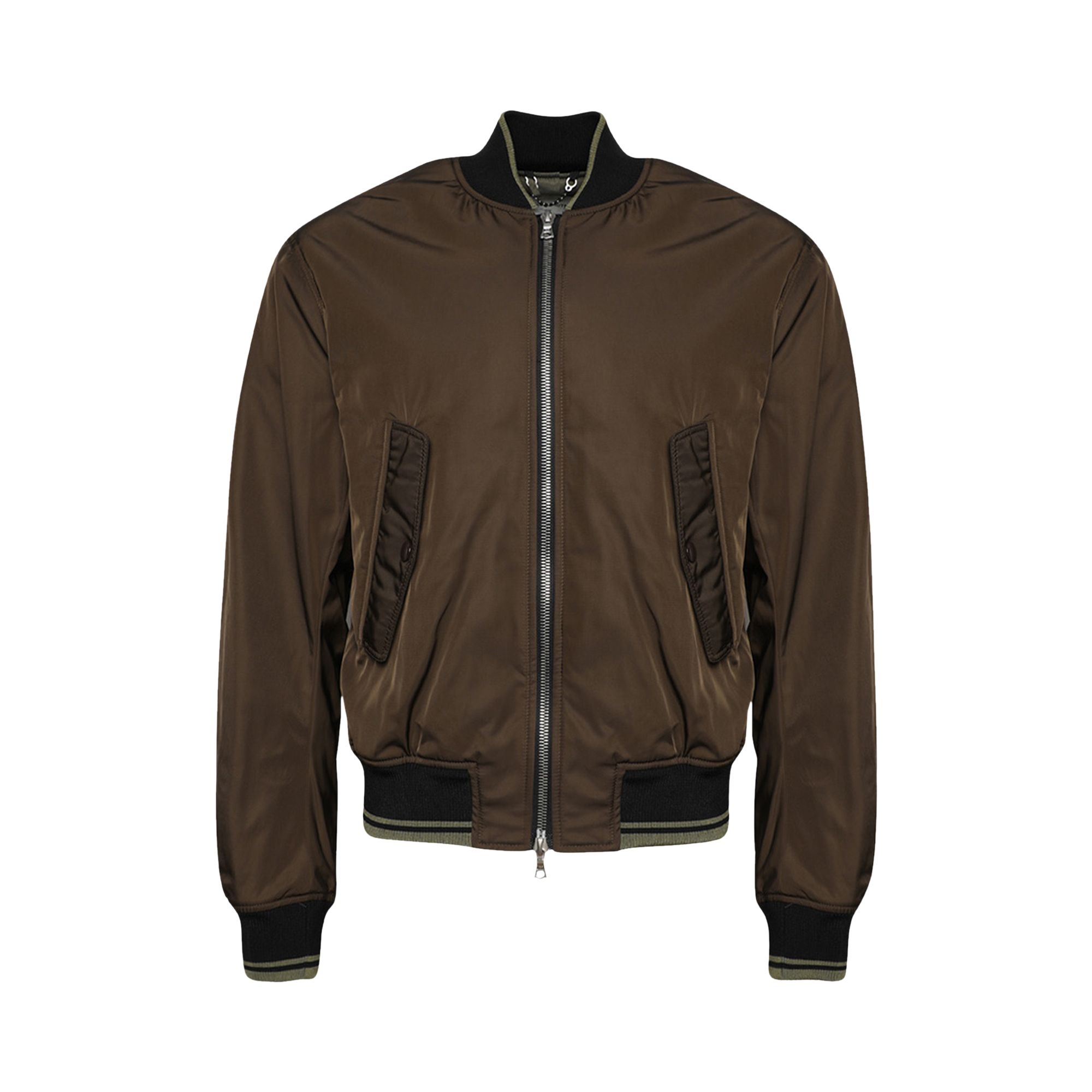 Pre-owned Dries Van Noten Bomber Jacket 'khaki' | Tan | Men's Size L In Brown
