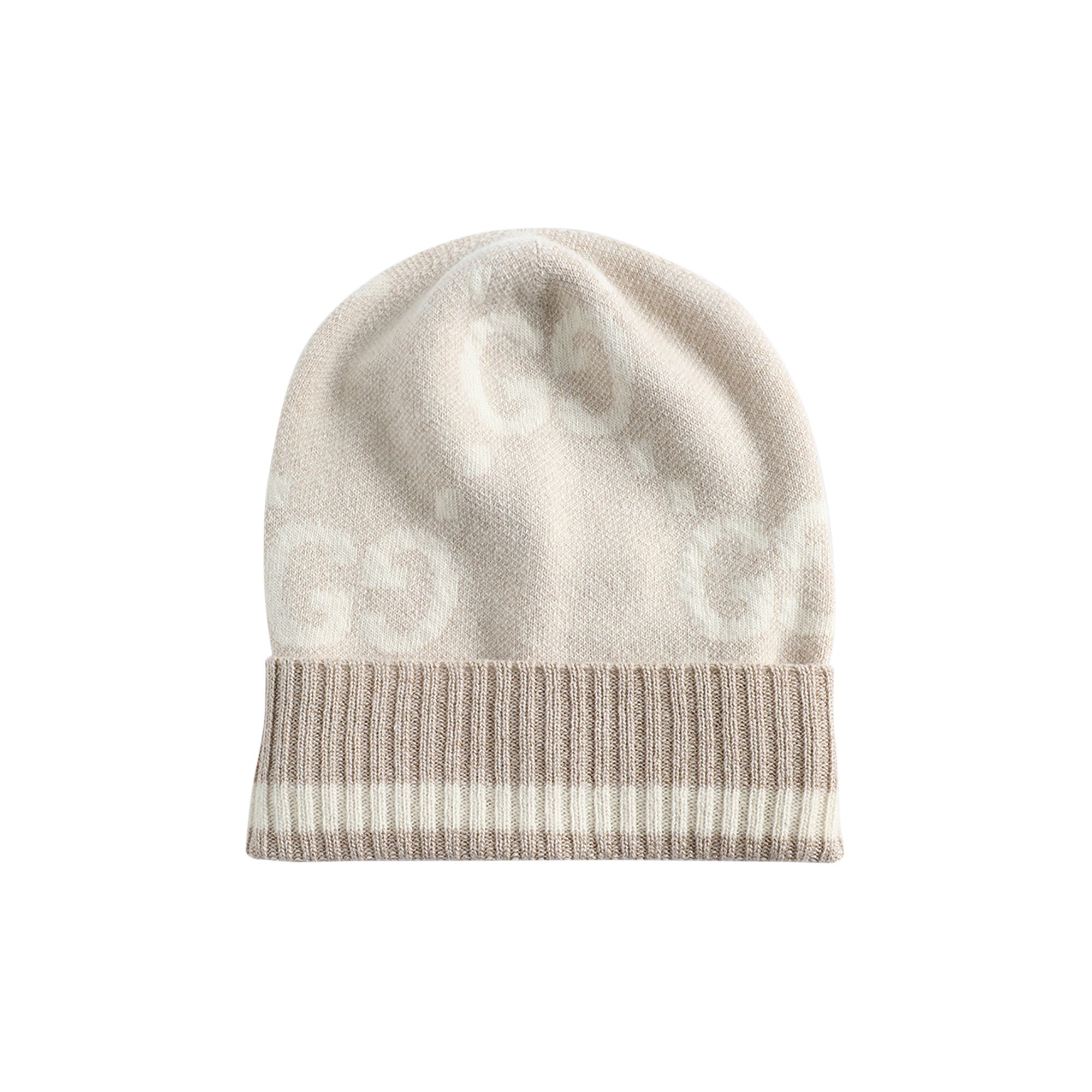 Gucci Jacquard Beanie 'Beige' | Tan | Women's Size M