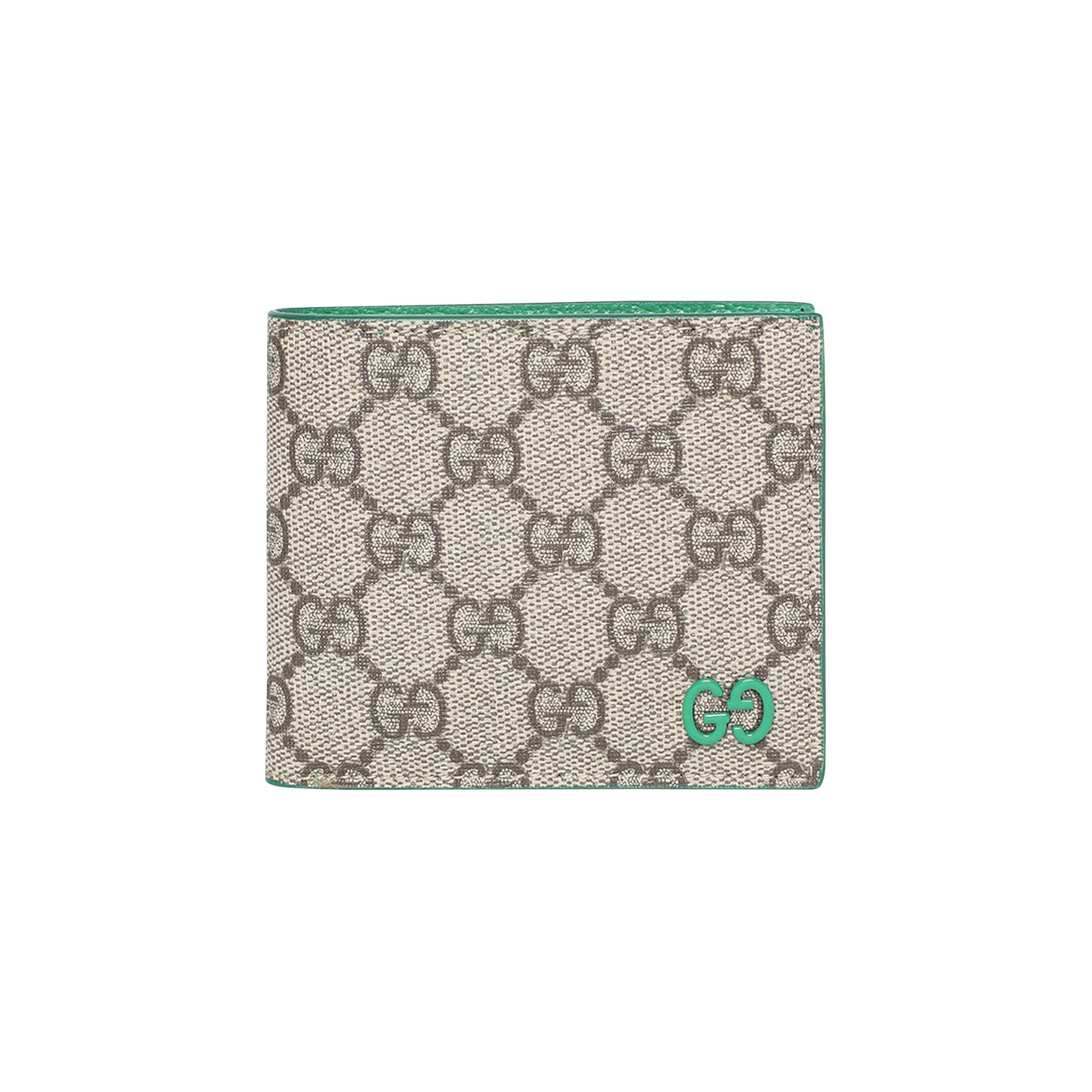 Pre-owned Gucci Monogram Bifold Wallet 'beige/ebony/shamar' | Tan | Men's Size Onesize