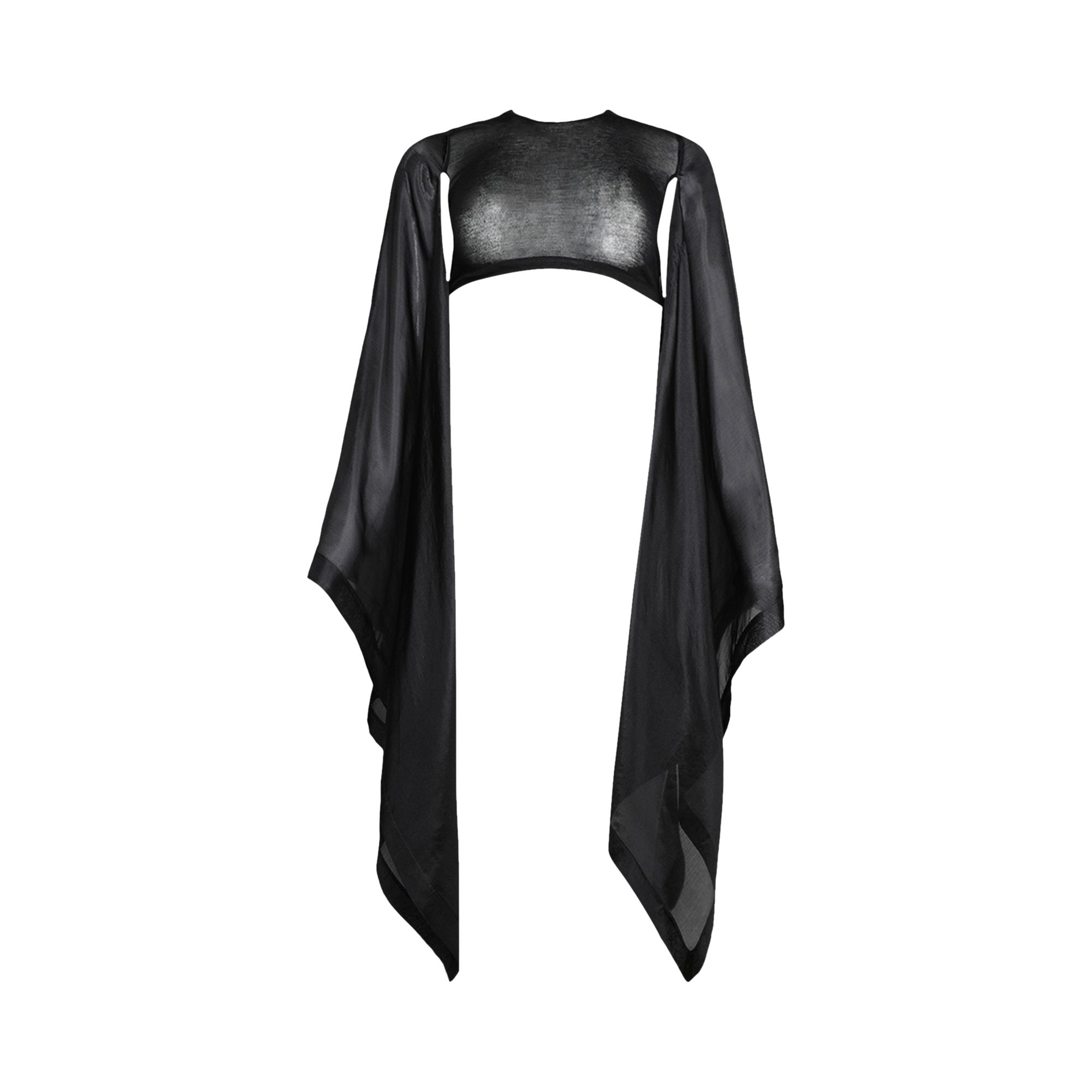 Rick Owens Lido Flag Crop Top 'Black' | Women's Size 40