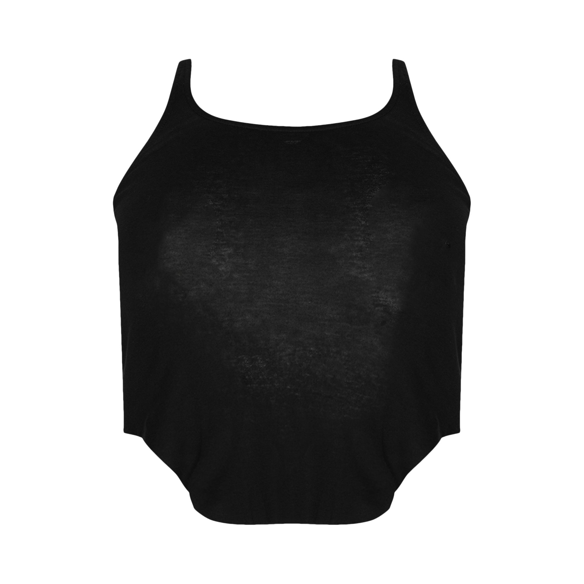 Pre-owned Rick Owens Drkshdw Basic Cropped Tank 'black' | Women's Size M