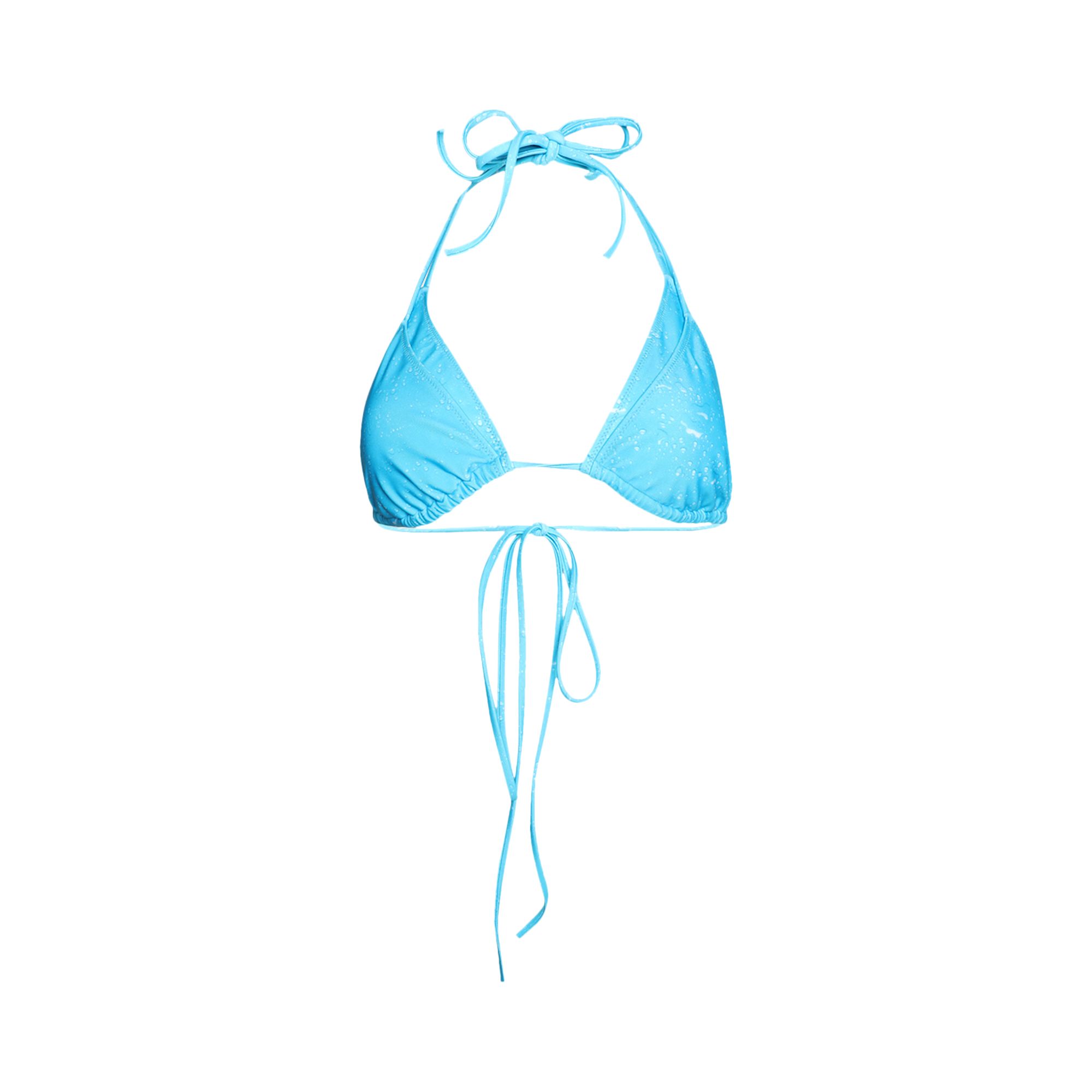 Pre-owned Vetements Double Bikini Top 'blue Splash' | Women's Size S
