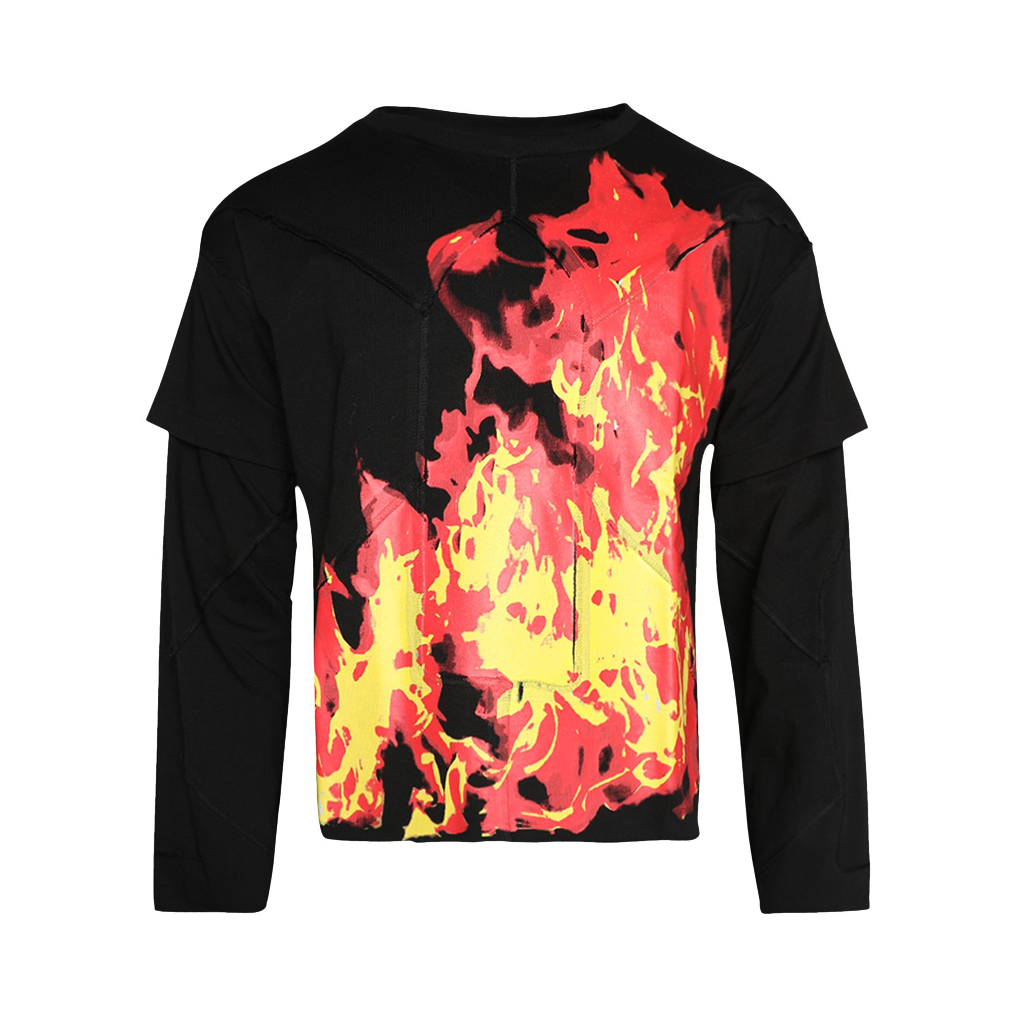 Pre-owned Who Decides War Flame Long-sleeve 'coal' | Black | Men's Size M