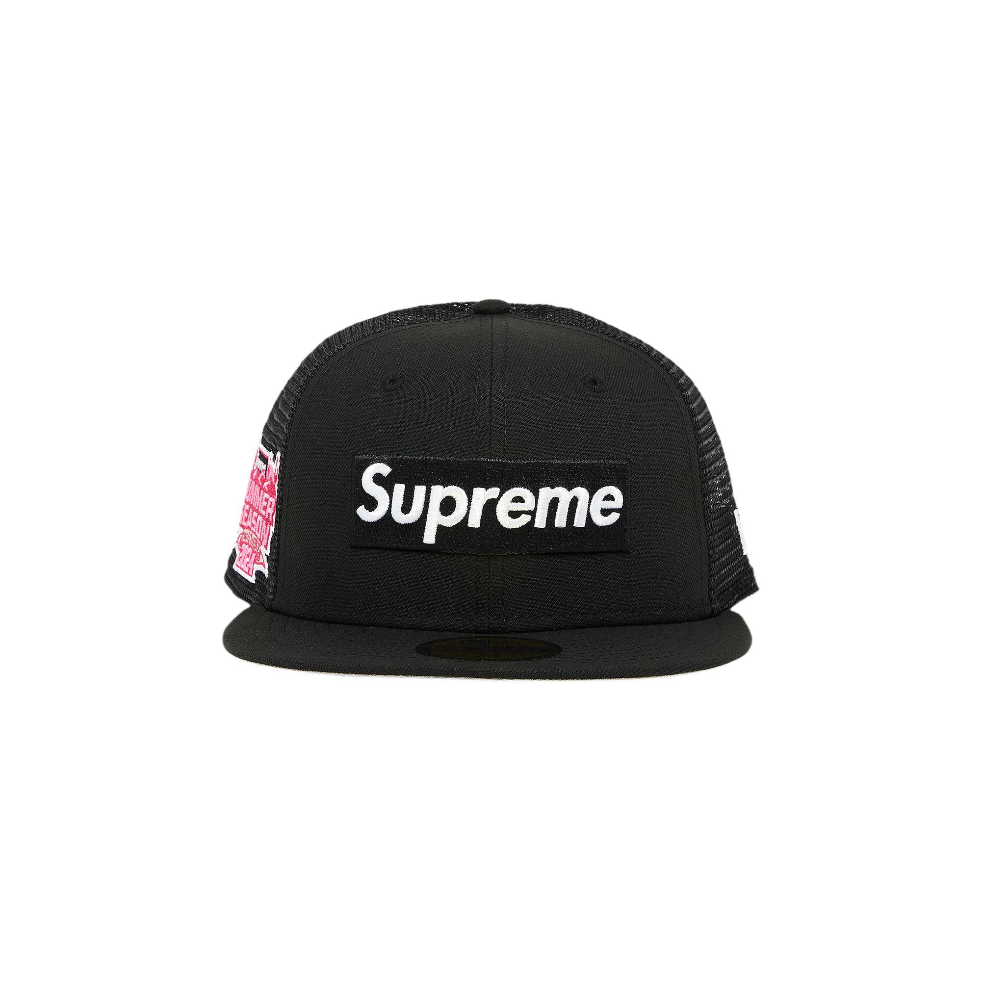 SUPREME SUPREME BOX LOGO MESH BACK NEW ERA 'BLACK'