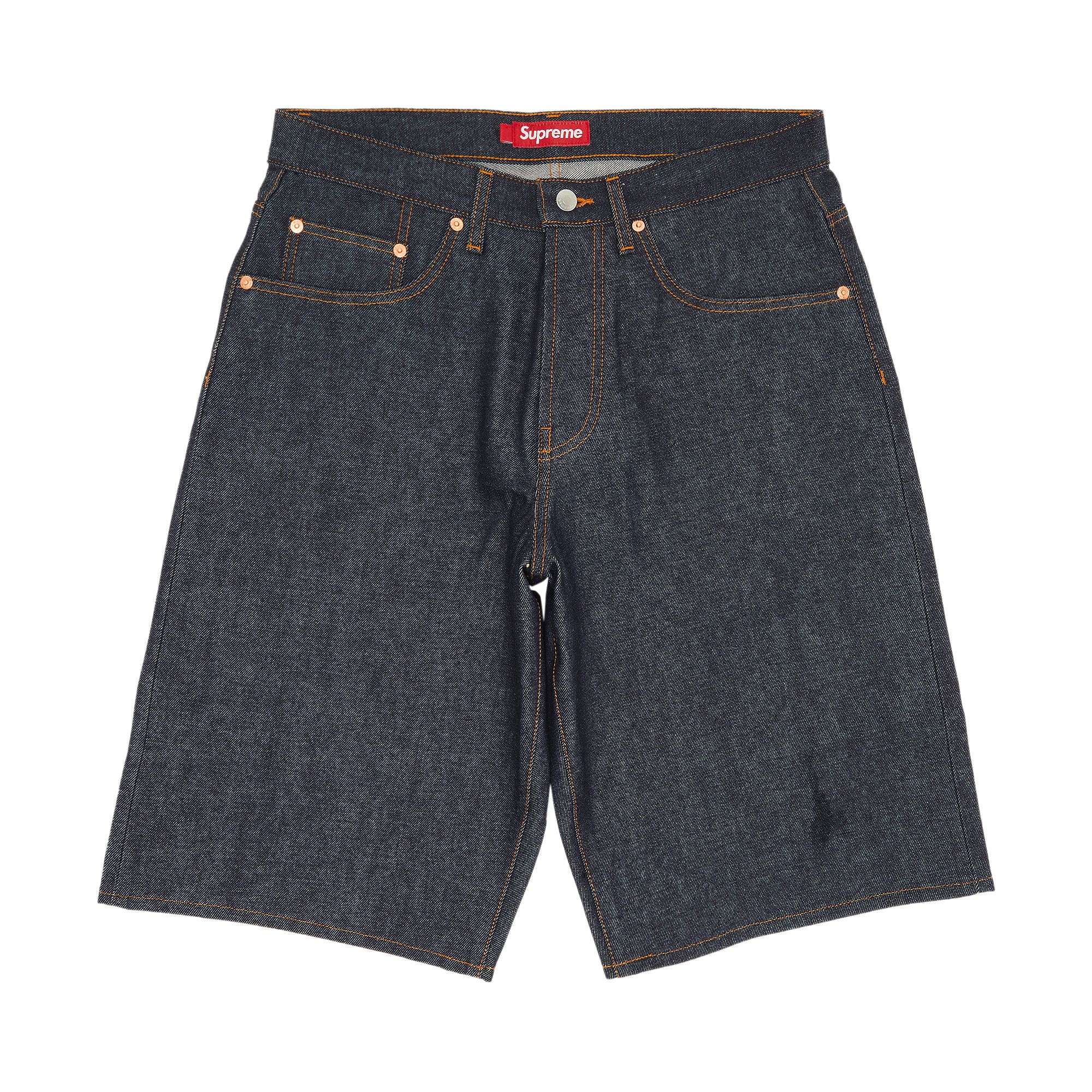 SUPREME SUPREME RIGID BAGGY SELVEDGE DENIM SHORT 'RIGID INDIGO'