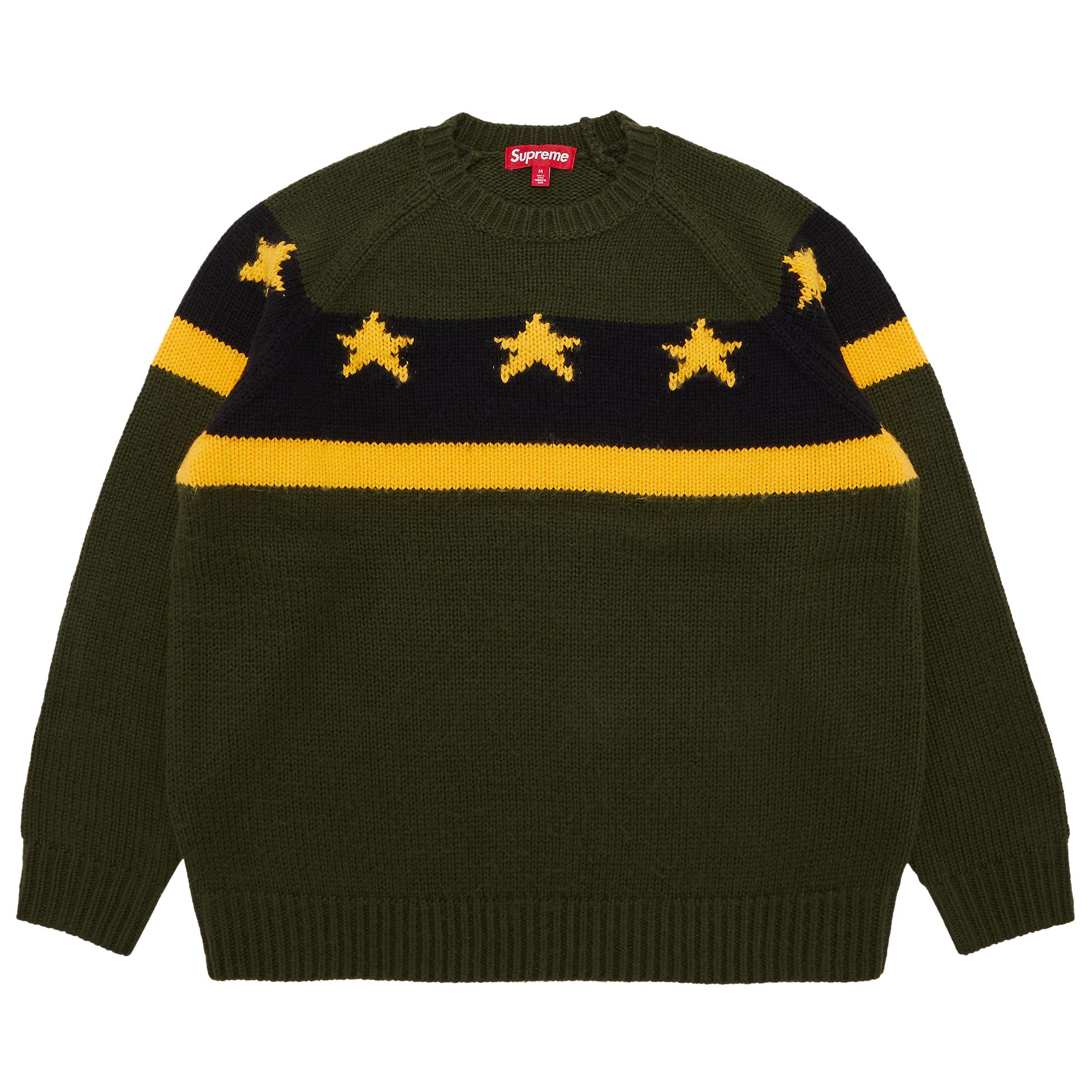 Supreme Stars Sweater 'Green' | Men's Size M