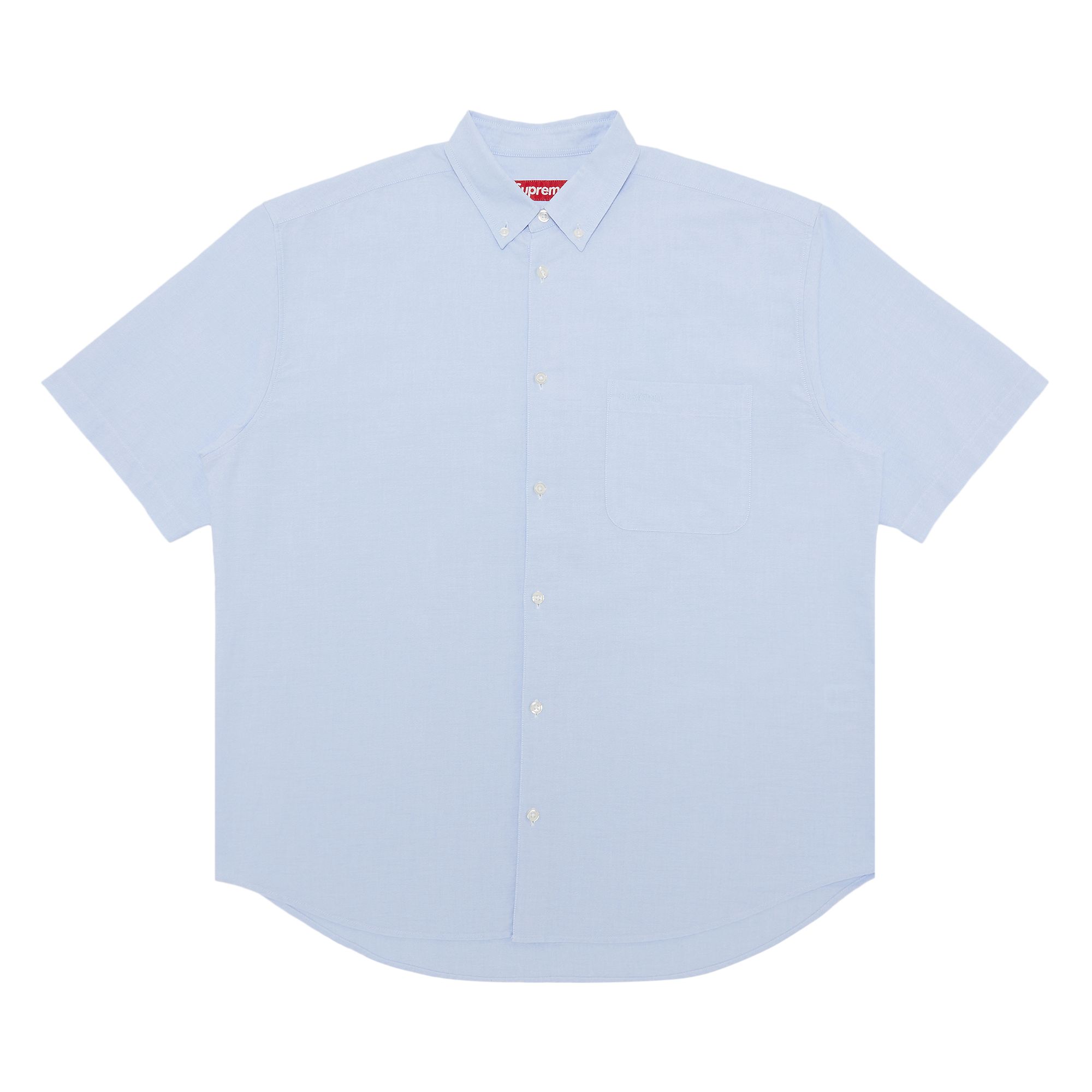 SUPREME SUPREME LOOSE FIT SHORT-SLEEVE OXFORD SHIRT 'LIGHT BLUE'