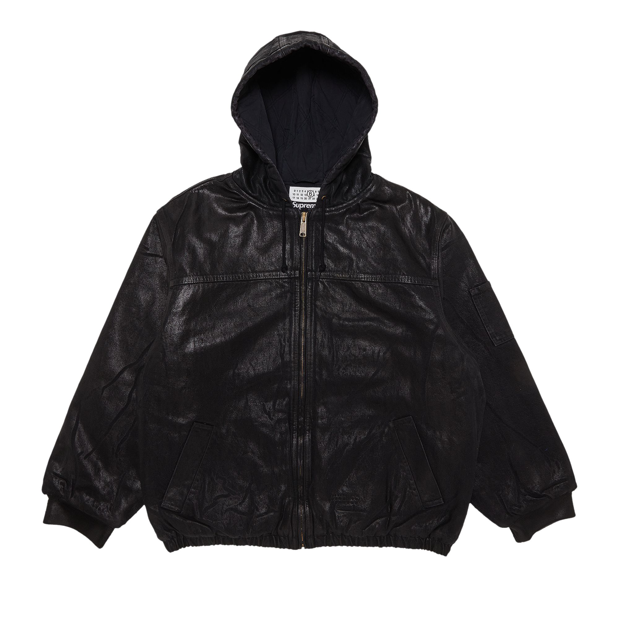 Supreme x MM6 Maison Margiela Foil Hooded Work Jacket 'Black' | Men's Size M