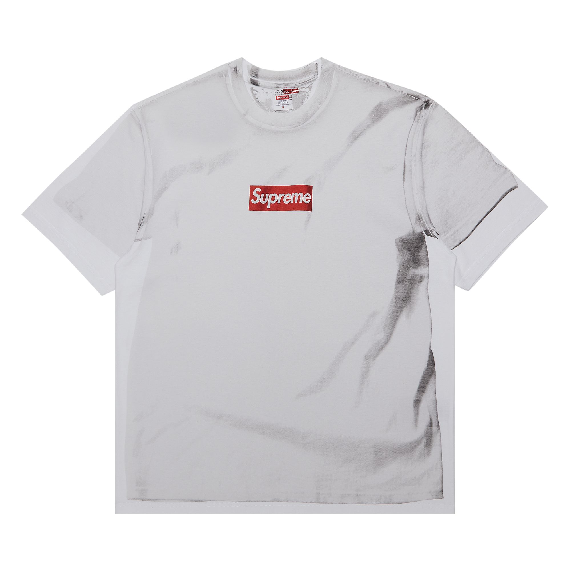 Supreme x MM6 Maison Margiela Box Logo Tee 'White' | Men's Size S