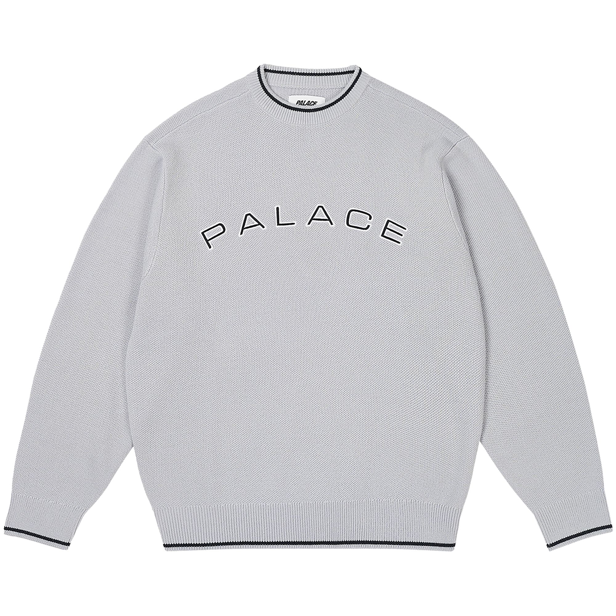 Pre-owned Palace Arc Knit 'artic Grey' | Men's Size Xl In Gray