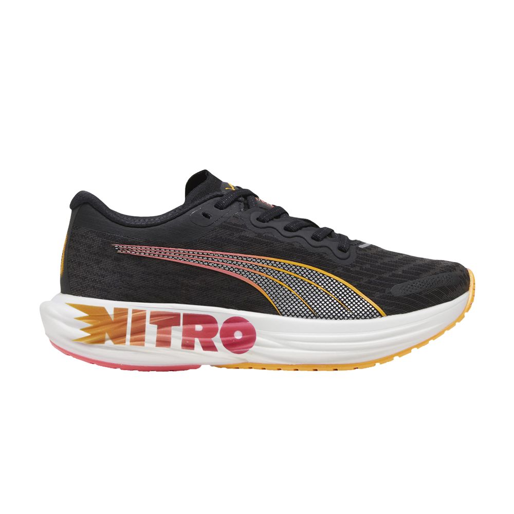 Pre-owned Puma Wmns Deviate Nitro 2 'black Sun Stream' | Women's Size 8