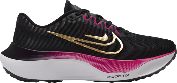 Wmns Zoom Fly 5 'Black Gold Fireberry'