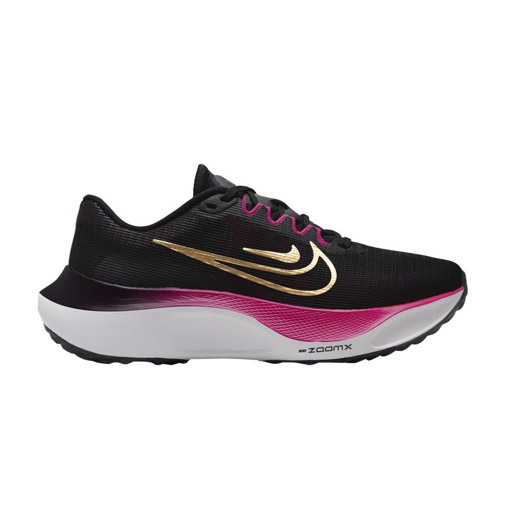 NIKE WMNS ZOOM FLY 5 'BLACK GOLD FIREBERRY'