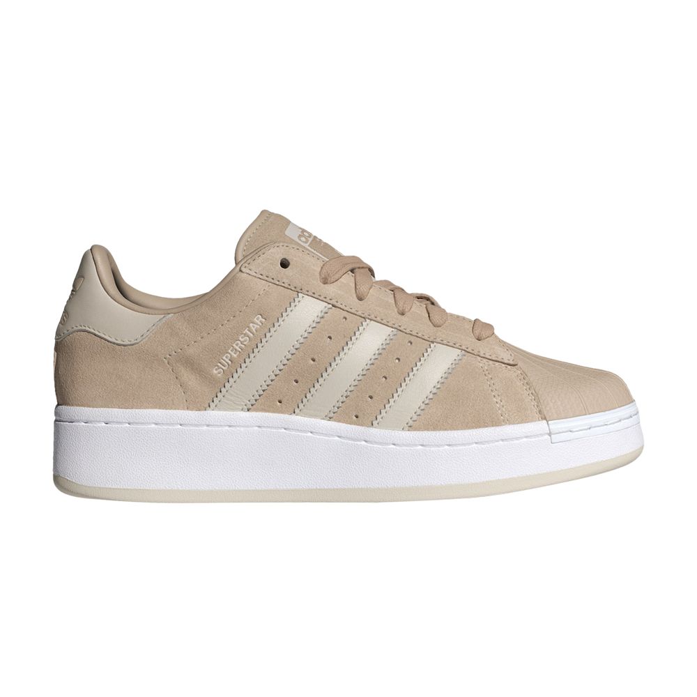 Click to view more detailed imagery on our partner's website Pre-owned Adidas Originals Wmns Superstar Xlg 'wonder Beige White' In Tan
