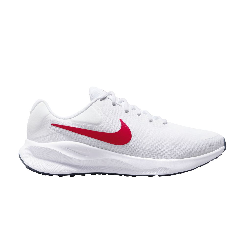 NIKE REVOLUTION 7 EXTRA WIDE 'WHITE UNIVERSITY RED'