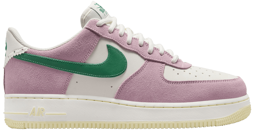 velour pink air force ones