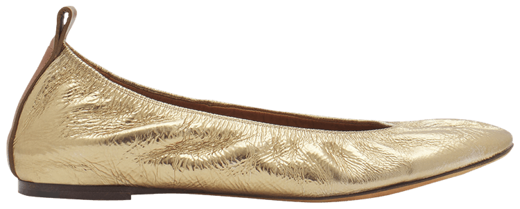 Lanvin Wmns The Ballerina Flat Gold