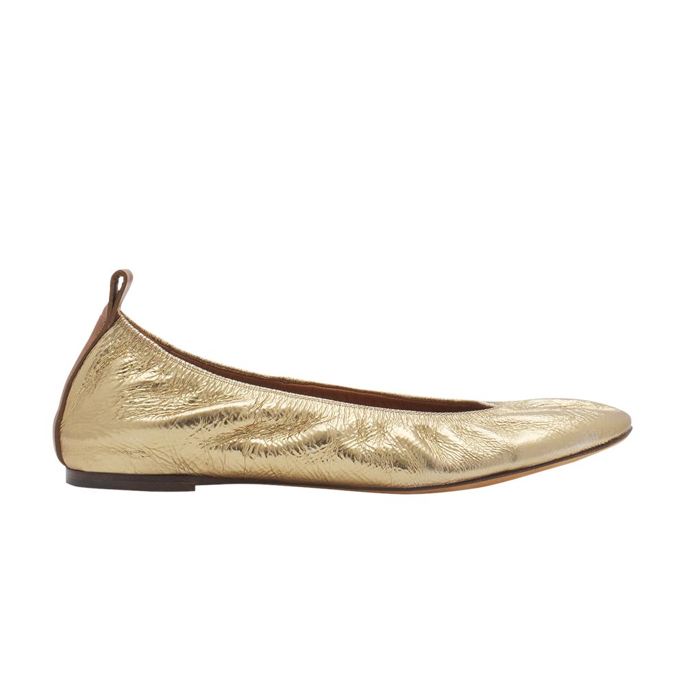 Pre-owned Lanvin Wmns The Ballerina Flat 'gold' | Women's Size 36
