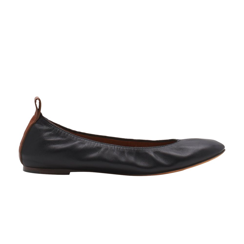 Pre-owned Lanvin Wmns The Ballerina Flat 'black' | Women's Size 36