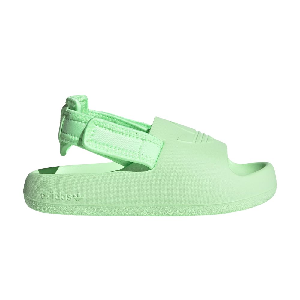 Pre-owned Adidas Originals Adidas Adifom Adilette Slide C 'green Spark' | Kid's Size 12.5