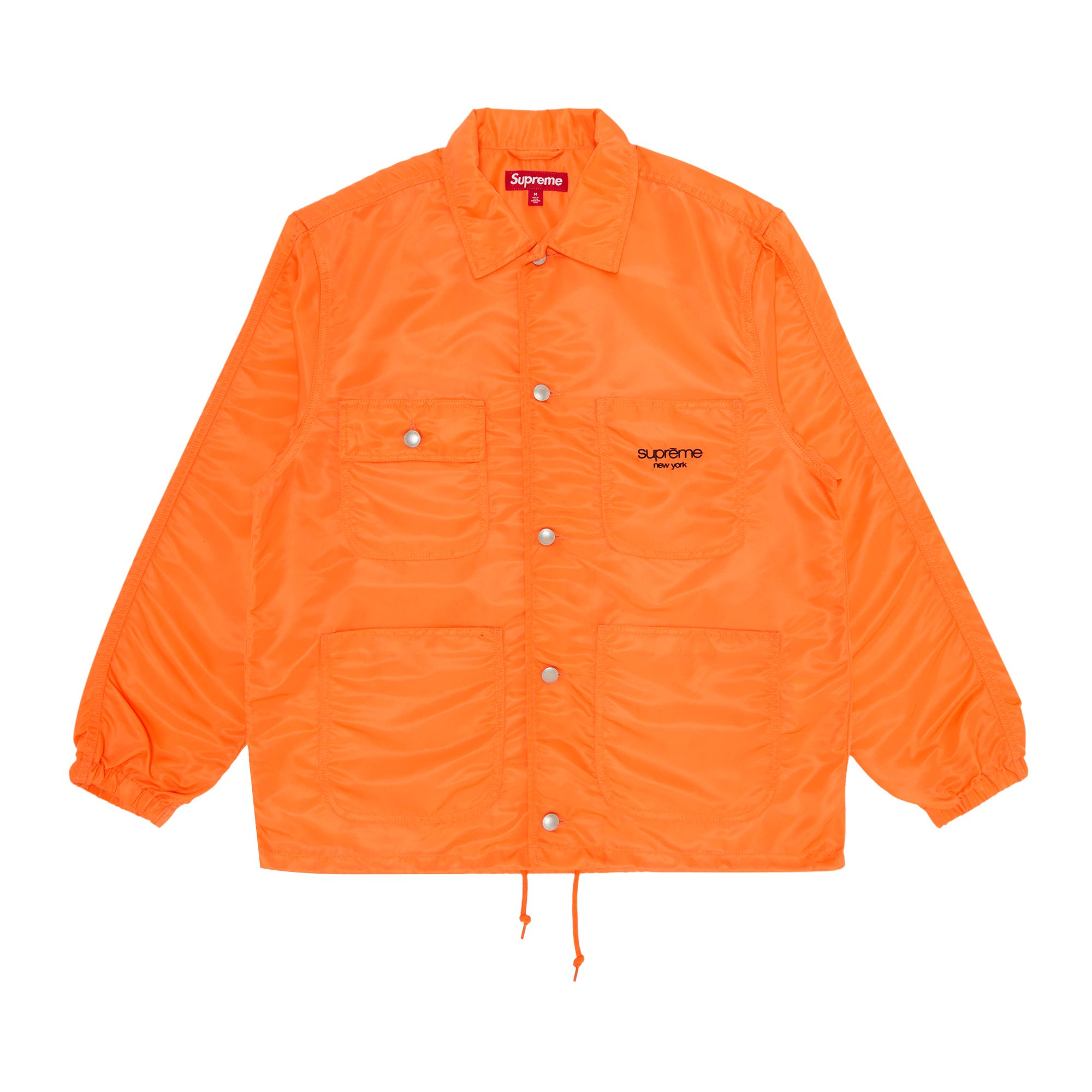 Pre-owned Supreme Nylon Chore Coat 'orange' | Men's Size S