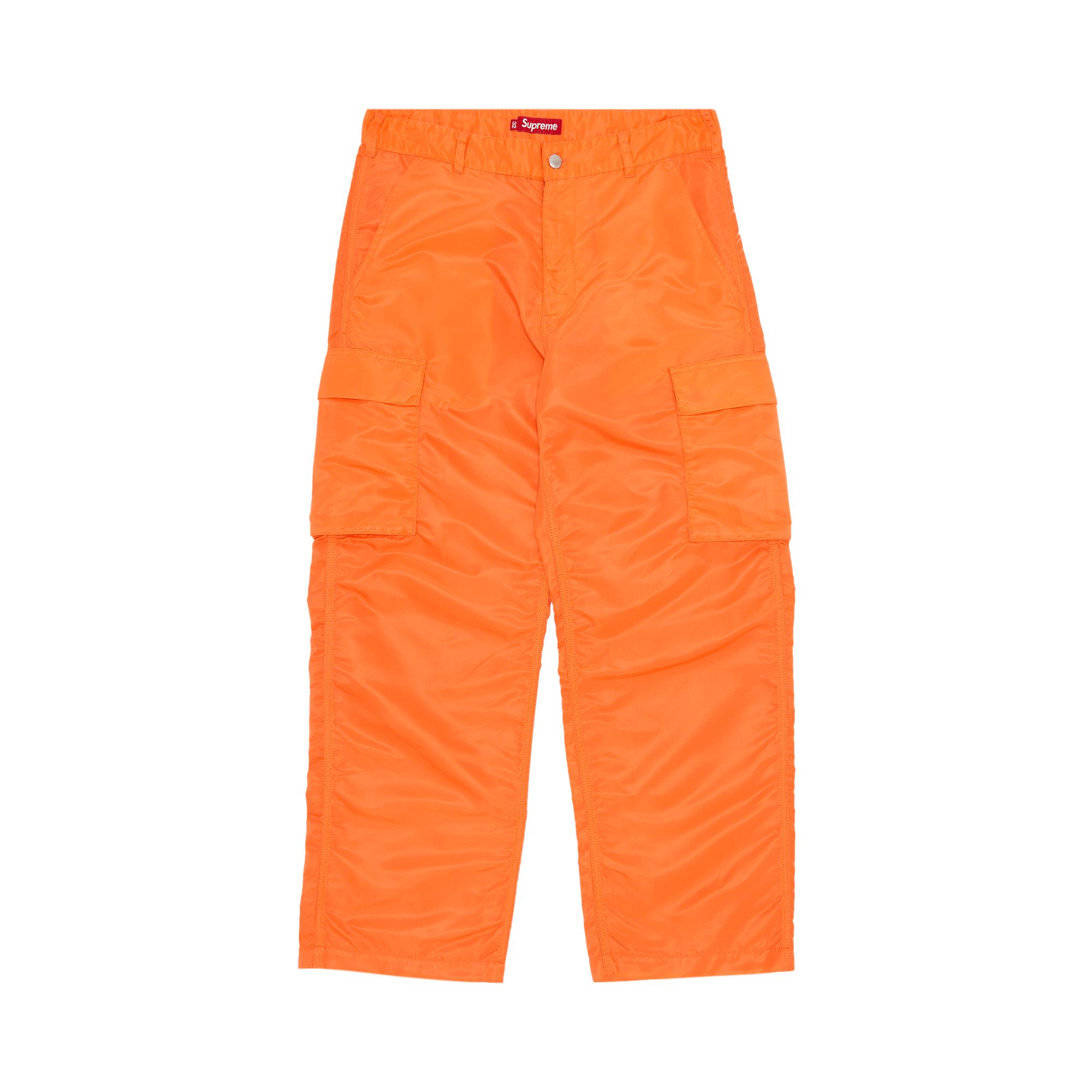 Pre-owned Supreme Nylon Cargo Pant 'orange' | Men's Size 32