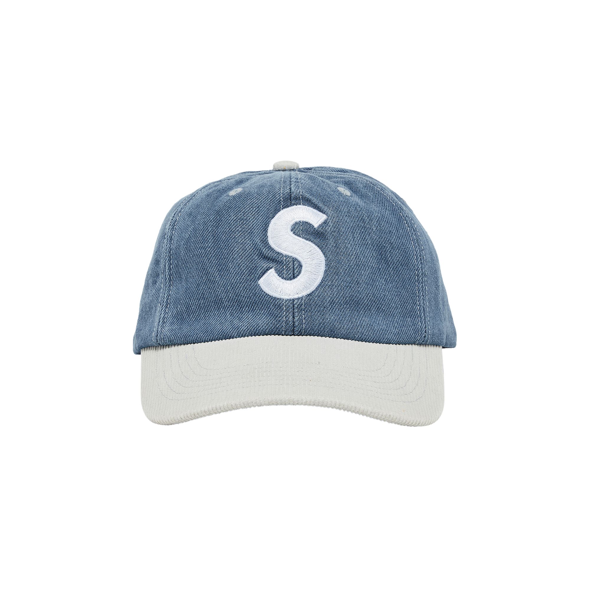 SUPREME SUPREME 2-TONE S LOGO 6-PANEL 'WASHED DENIM'