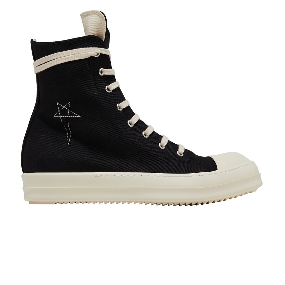 Pre-owned Rick Owens Drkshdw Fogachine Pentagram Embroidery High 'black Milk' | Men's Size 39