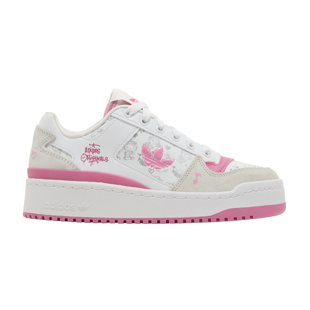 Pre-owned Adidas Originals Adidas Hello Kitty X Forum Bold J 'hello Kitty And Friends' | White | Kid's Size 5.5