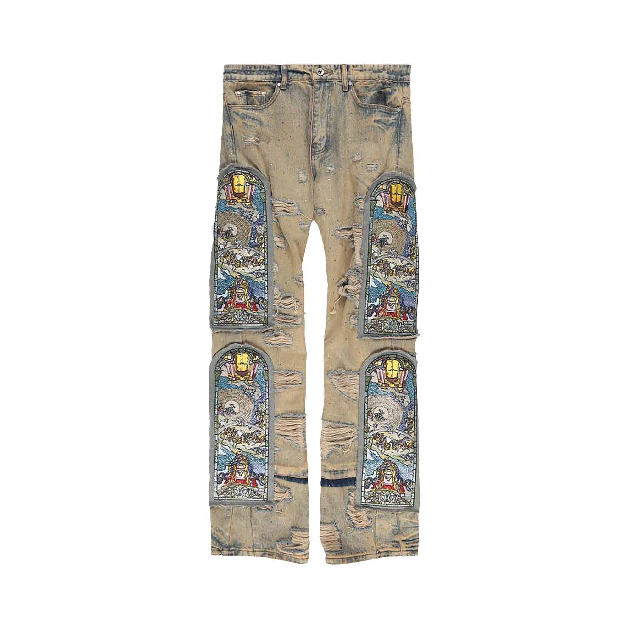 Pre-owned Who Decides War Unfurled Pants 'denim' | Brown | Men's Size 28