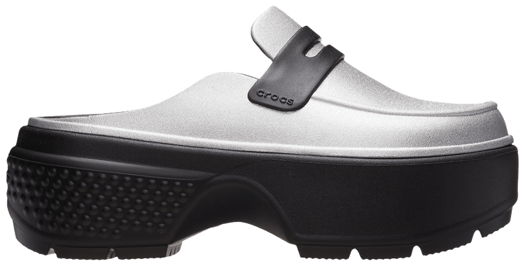 Crocs Stomp Loafer Silver Black