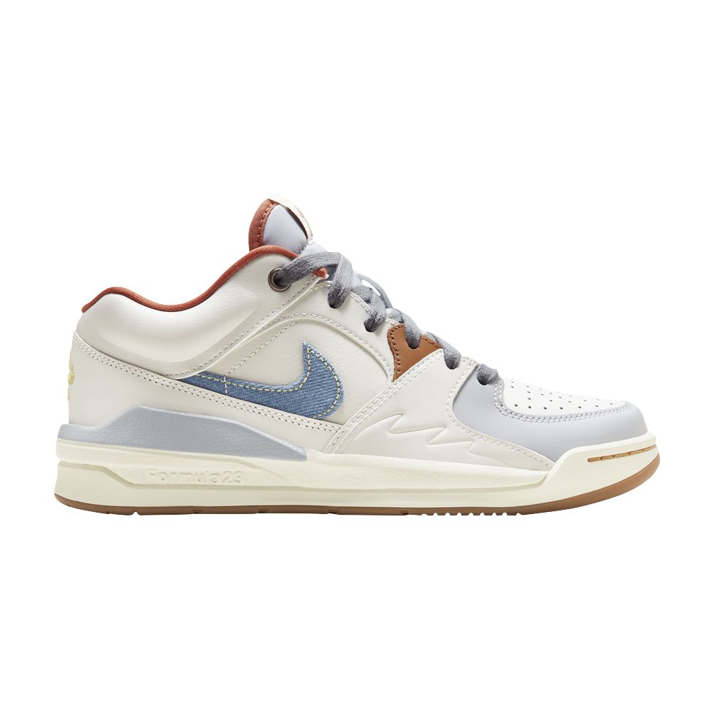 Pre-owned Air Jordan Wmns Jordan Stadium 90 'denim Swoosh' In White