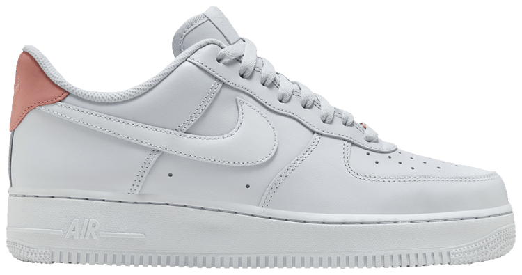 Nike Air Force 1 07 Platinum Stardust Red