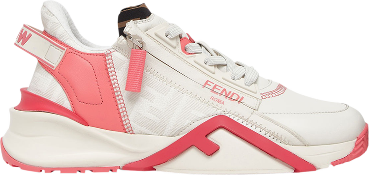 Fendi Wmns Flow FF Motif Low 'White Pink'
