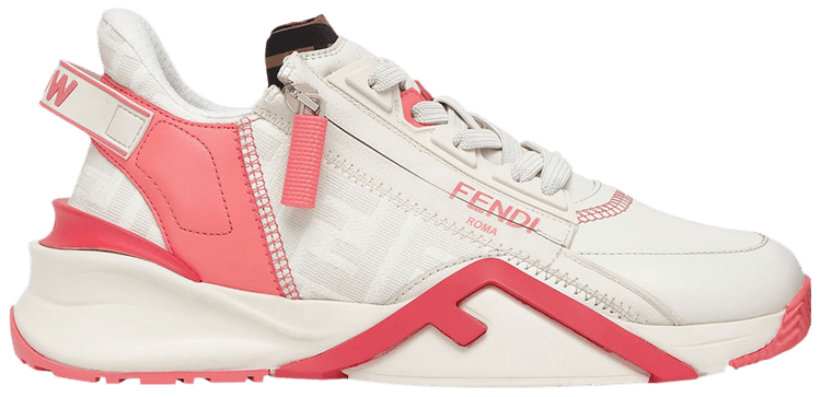 Fendi Wmns Flow FF Motif Low White Pink