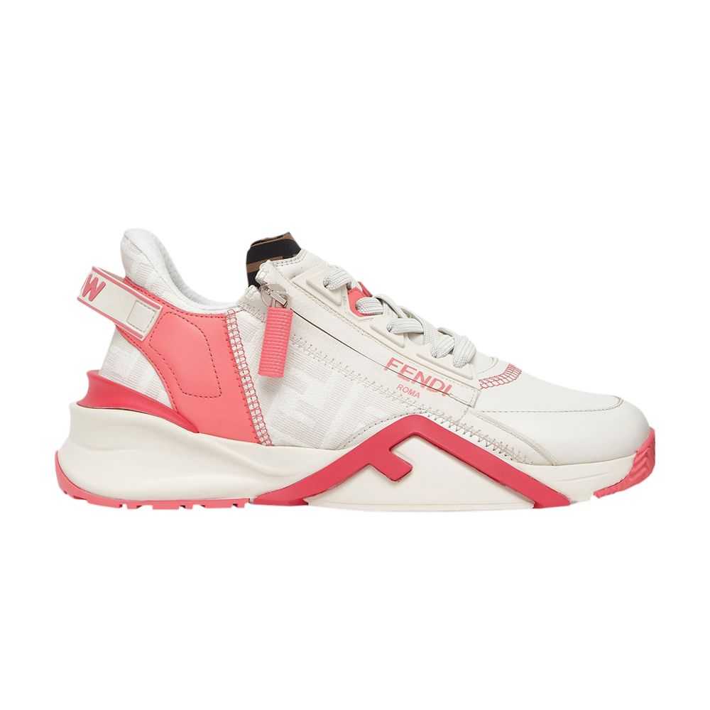 Pre-owned Fendi Wmns Flow Ff Motif Low 'white Pink'