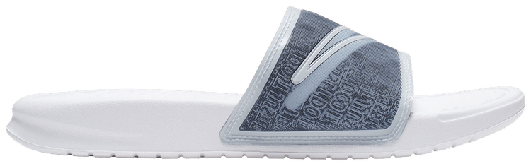 Nike benassi just do it slides white top