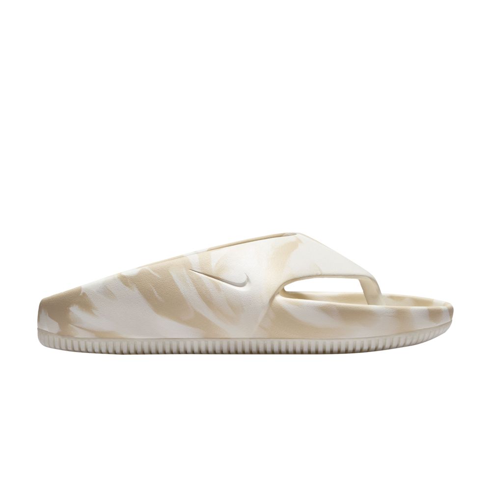 Pre-owned Nike Wmns Calm Se Flip Flops 'phantom Marbled' In Cream