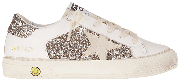 GOLDEN GOOSE ハネルレスアッフスニカ GWF00126F006862 25756 Buy Golden Goose May Kids 'Glitter - Optic White Cinder