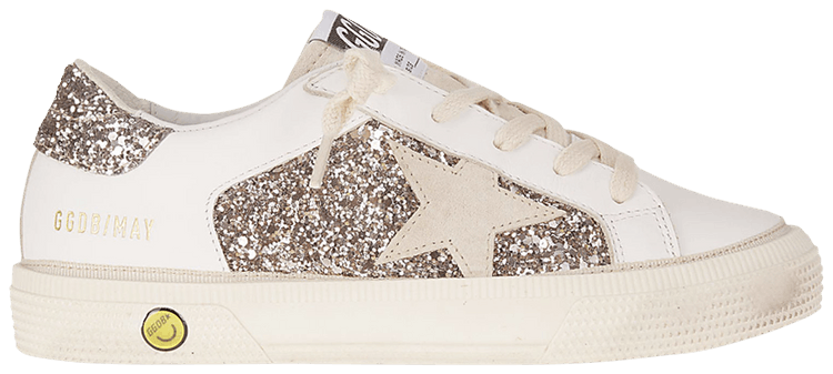 Golden Goose May Kids 'Glitter - Optic White Cinder'