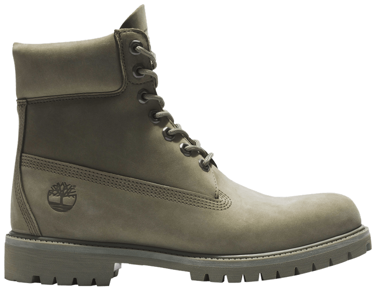 Timberland Premium 6 Inch Waterproof Boot Green Nubuck 8.5